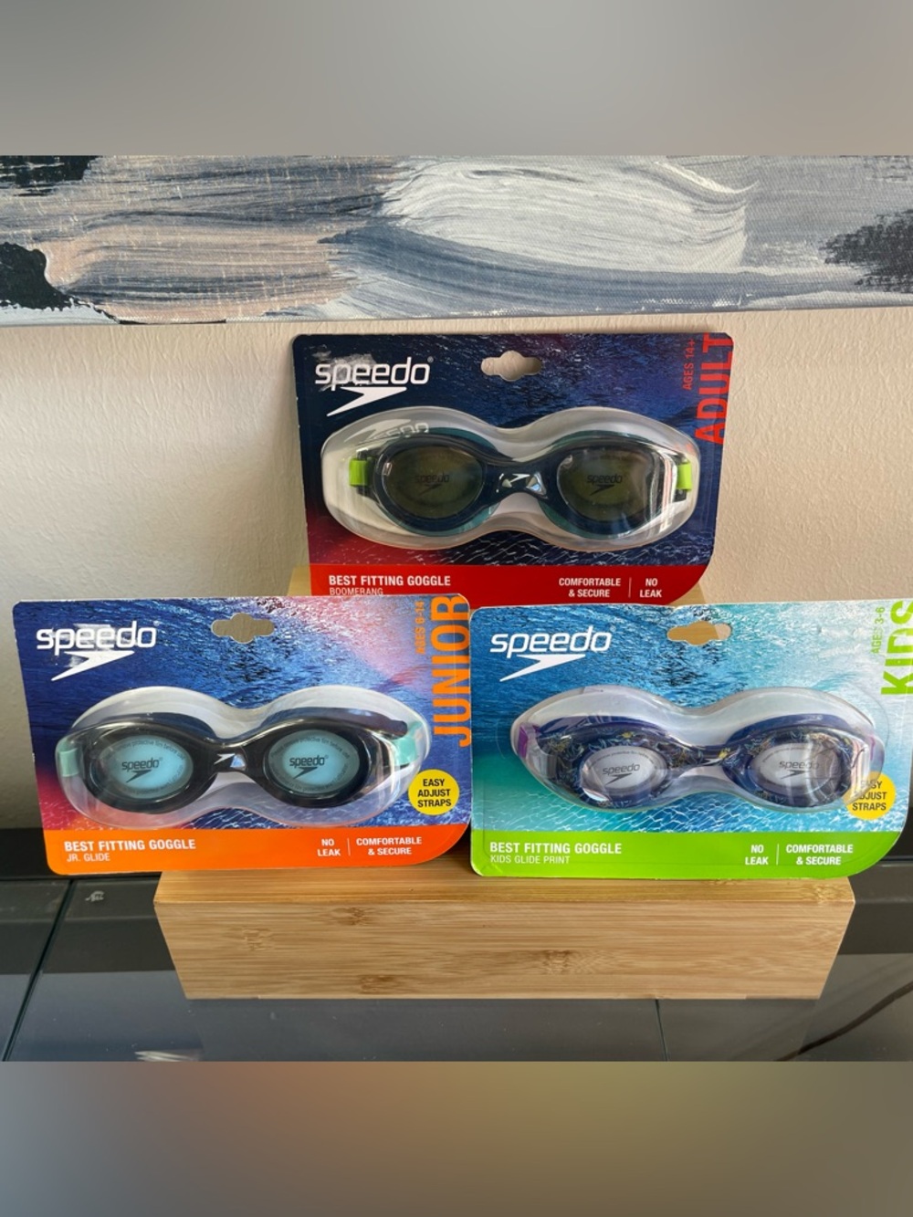 Speedo Goggles in Blue, Black and Green all ages